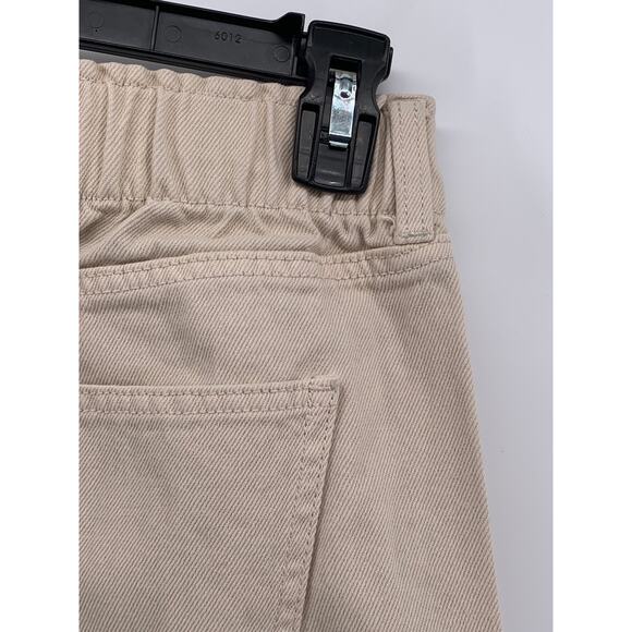 H&M Women's Tan High-Waist Twill Casual Trousers SZ 2 - Picture 4 of 11